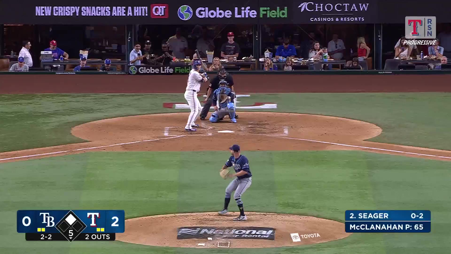 Talkin' Baseball: Corey Seager takes Shane McClanahan deep to make it 4-0 Rangers!