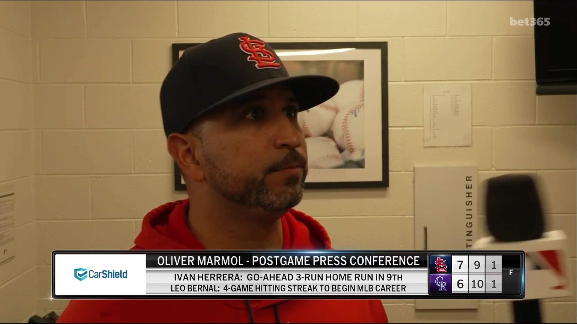 Foul Territory: Oli Marmol called it "embarrassing" the way Doug Eddings handled the situation.

"He tells him that he needs to fix his