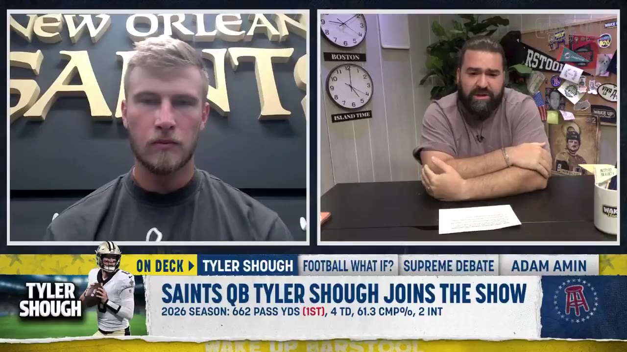 Tyler Shough Reacts To Hank Lockwood's PMT Fart On Kellen Moore