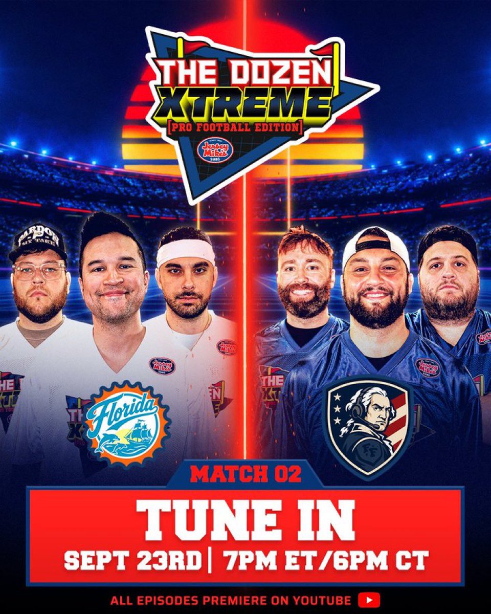 Jeff D. Lowe: 🏈XTREME TRIVIA🏈

Next match in @TheDozenTrivia Xtreme: Pro Football Edition pres. by @jerseymikes is here with team FL