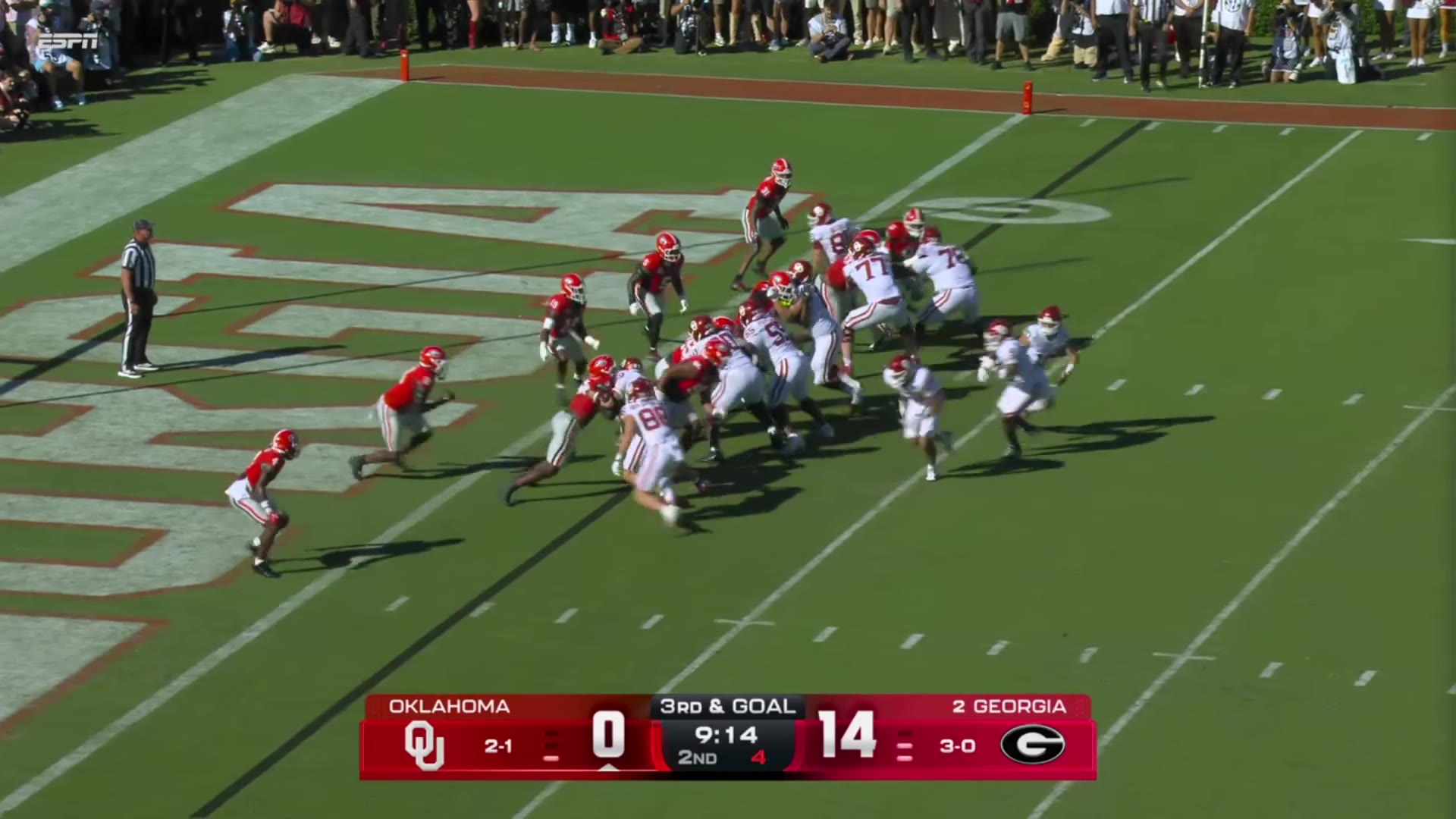 John Mateer's Turnovers Sink Oklahoma At Georgia 41-13
