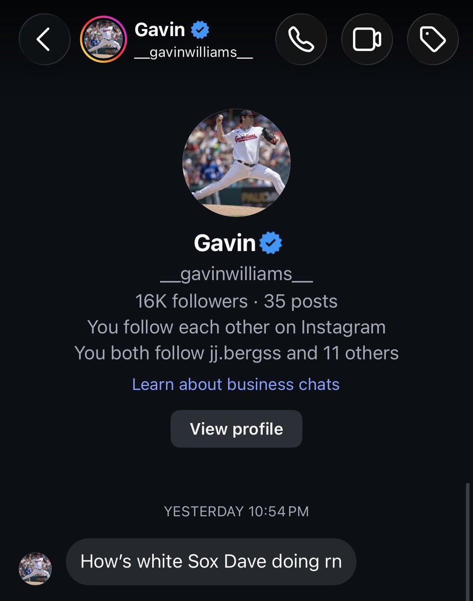 Ohio’s Tate: Classy move from Gavin Williams to check in on White Sox Dave after shoving 12 strikeouts down his throat
“One man prac