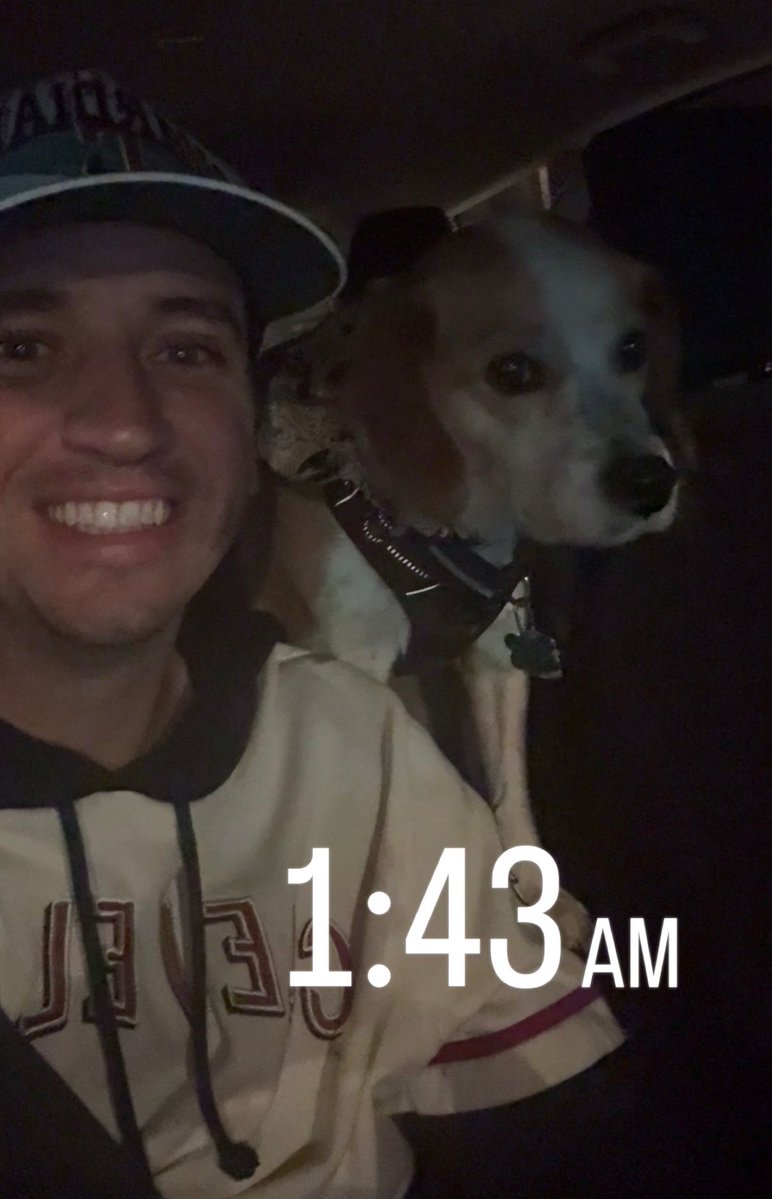 Ohio’s Tate: 1:43 am update

My wolfpack has grown by 1 

(I think he smelled the peanut butter covered pretzels I opened in the fron
