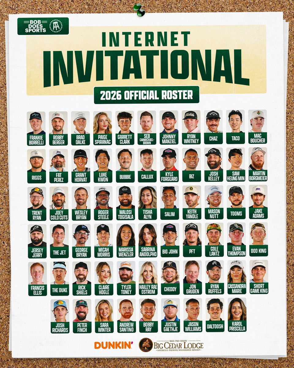 Barstool Sports: The Internet Invitational. Season 2. October 26. Presented by @dunkindonuts https://t.co/GXcumzIAFx