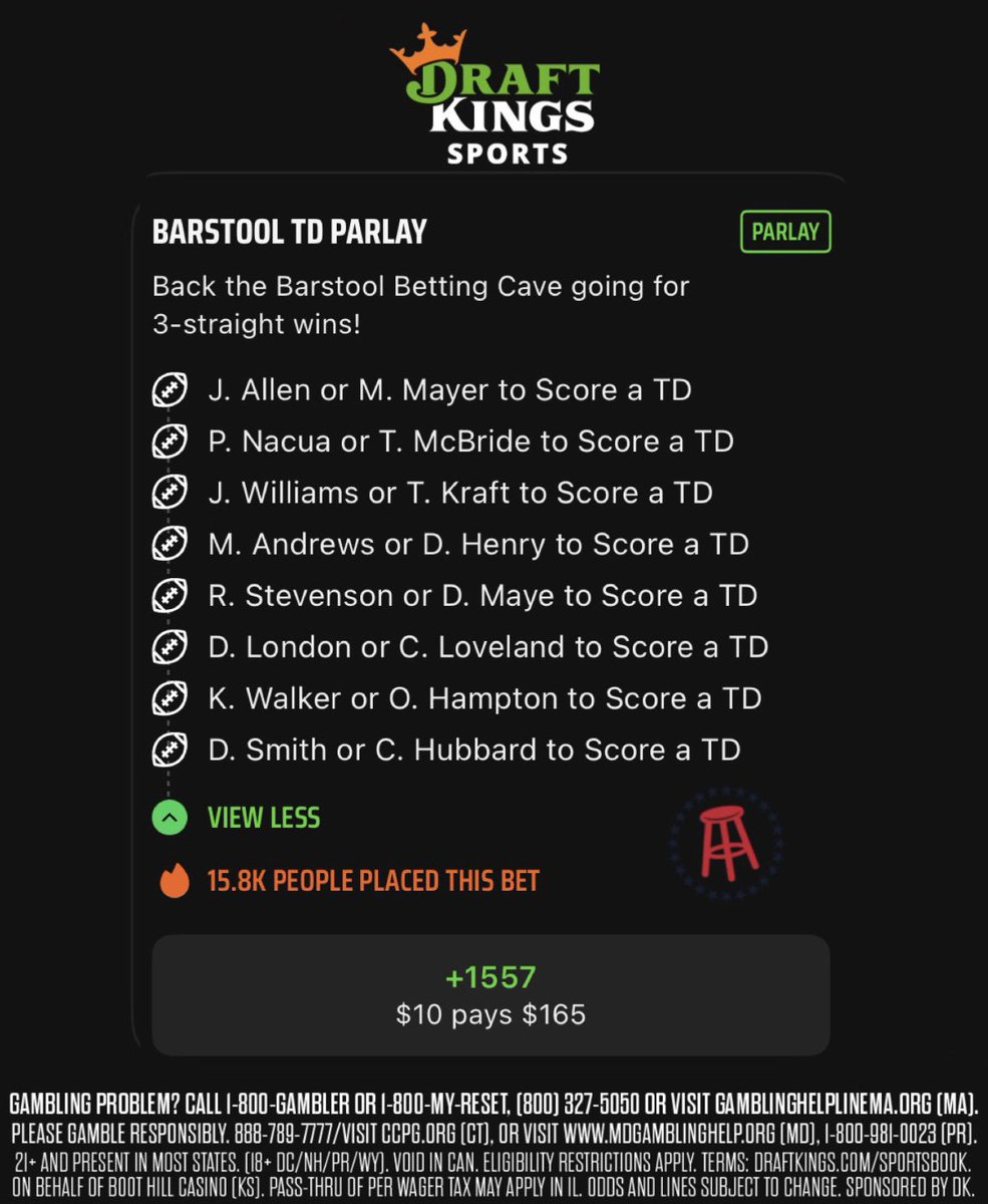 Steven Cheah: Under 90 minutes til kickoff and we’ve got almost 16k people riding with the Gambling Cave Parlay as we go for three in