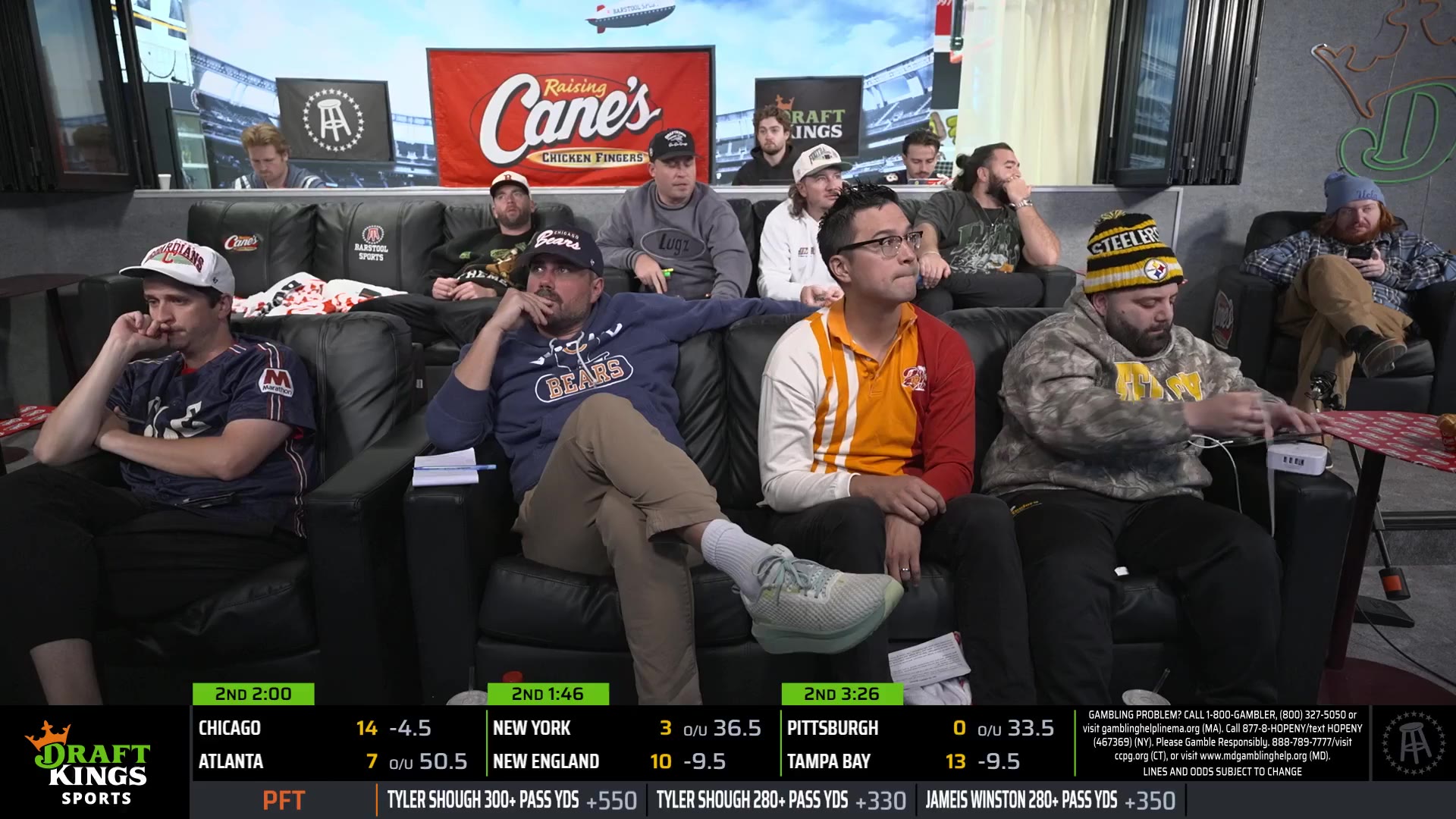 Big Cat, PFT sweat Week 6 in the Barstool Gambling Cave