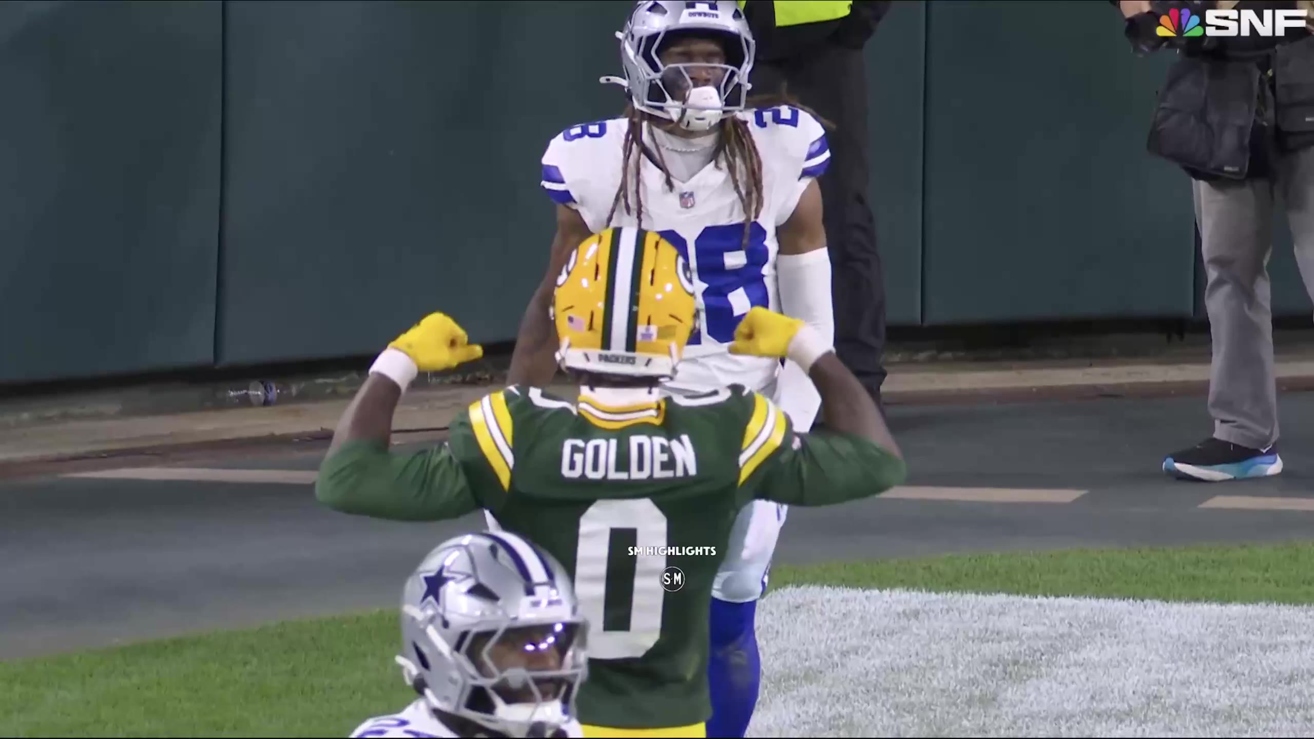 Matthew Golden flex draws taunting flag vs. Cowboys