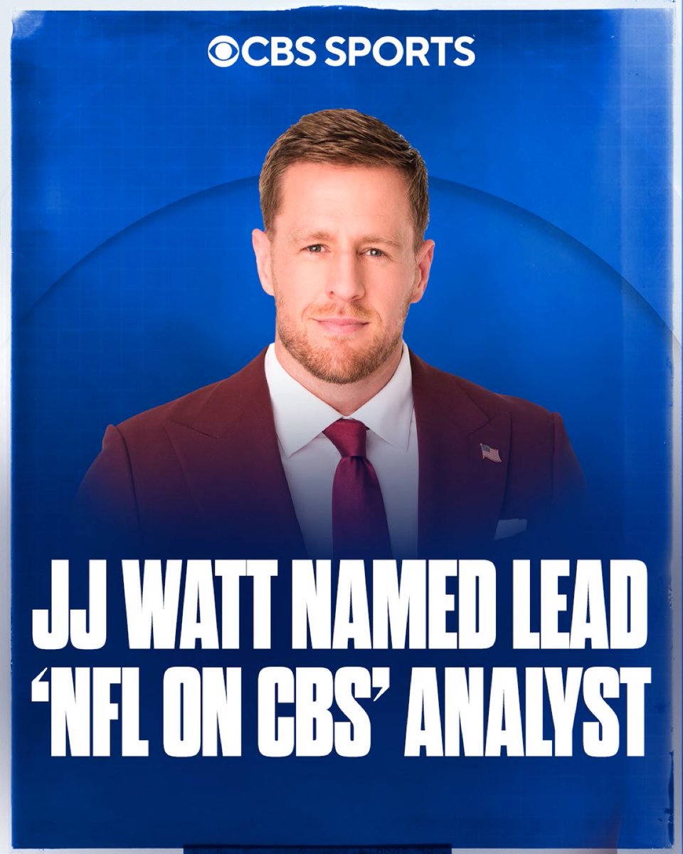 Adam Schefter: JJ Watt has agreed to a multi-year deal to serve as NFL ON CBS lead game analyst, the network announced today.